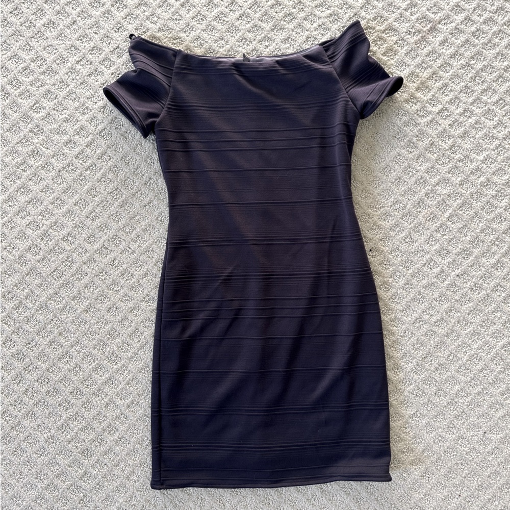 BD Junior Off the Shoulder Black Dress
